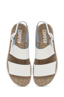 Camper Women's White Oruga Sandals | Derimod Camper Women's White Oruga Sandals | Derimod