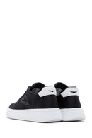 Alberto Guardiani Men's Black New Era Thick Soled Leather Sneaker | Derimod Alberto Guardiani Men's Black New Era Thick Soled Leather Sneaker | Derimod