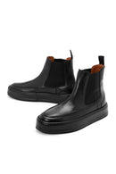 Men's Black Leather Chelsea Sports Boots | Derimod Men's Black Leather Chelsea Sports Boots | Derimod