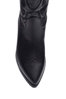Women's Leather Cowboy Heeled Boots | Derimod Women's Leather Cowboy Heeled Boots | Derimod