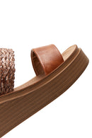 Women's Tan Thick Soled Sandals | Derimod Women's Tan Thick Soled Sandals | Derimod