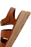 Kadın Taba Deri Comfort Sandalet | Derimod Kadın Taba Deri Comfort Sandalet | Derimod