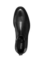 Geox Men's Black Walk Pleasure Leather Chelsea Boots | Derimod Geox Men's Black Walk Pleasure Leather Chelsea Boots | Derimod