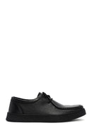 Male Black Lace-up Leather Casual Shoes | Derimod Male Black Lace-up Leather Casual Shoes | Derimod