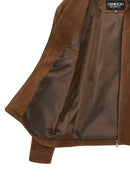 Mark Men's Brown Suede Leather Jacket | Derimod Mark Men's Brown Suede Leather Jacket | Derimod