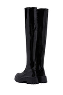 Women's Black Laptop Thick Soled Zippered Casual Boots | Derimod Women's Black Laptop Thick Soled Zippered Casual Boots | Derimod
