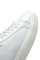 Men's White Leather Sneaker | Derimod Men's White Leather Sneaker | Derimod