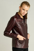 VERA WOMEN'S LEATHER JACKET | Derimod VERA WOMEN'S LEATHER JACKET | Derimod