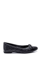 Women's Leather Bow Ballerina Ballet | Derimod Women's Leather Bow Ballerina Ballet | Derimod