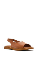 Women's Tan Leather Sandals | Derimod Women's Tan Leather Sandals | Derimod