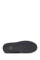 Erkek Siyah Bağcıklı Deri Sneaker | Derimod Erkek Siyah Bağcıklı Deri Sneaker | Derimod