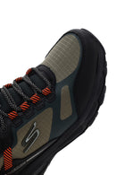Skechers Men's Khaki Go Run Trail Altitude-Water Thick-Sole Sneaker | Derimod Skechers Men's Khaki Go Run Trail Altitude-Water Thick-Sole Sneaker | Derimod