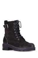 Buckle Women's Suede Boots | Derimod Buckle Women's Suede Boots | Derimod