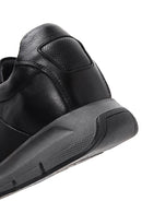 Erkek Siyah Deri Casual Casual Sneaker | Derimod Erkek Siyah Deri Casual Casual Sneaker | Derimod