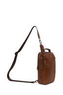 Male Brown Mini Leather Handbag | Derimod Male Brown Mini Leather Handbag | Derimod