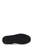 Men's Black Lace-Up Thick-Soled Leather Sneaker | Derimod Men's Black Lace-Up Thick-Soled Leather Sneaker | Derimod