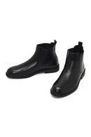Men's Black Leather Chelsea Boot | Derimod Men's Black Leather Chelsea Boot | Derimod