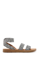 Women's Black Double Strap Sandals | Derimod Women's Black Double Strap Sandals | Derimod