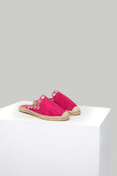 Pink Women's Espadrille Slippers | Derimod Pink Women's Espadrille Slippers | Derimod