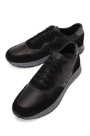 Male Black Lace-up Suede Leather Sneaker | Derimod Male Black Lace-up Suede Leather Sneaker | Derimod