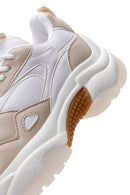 Women's Beige Thick Soled Sneaker | Derimod Women's Beige Thick Soled Sneaker | Derimod