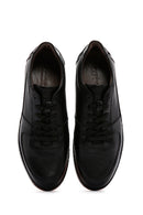 Erkek Siyah Deri Casual Sneaker | Derimod Erkek Siyah Deri Casual Sneaker | Derimod