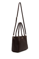 Woman Brown Long-Strap Classic Shoulder Bag | Derimod Woman Brown Long-Strap Classic Shoulder Bag | Derimod
