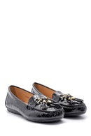 Women's Crocodile Patterned Patent Leather Loafer | Derimod Women's Crocodile Patterned Patent Leather Loafer | Derimod