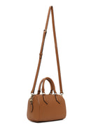 Woman Taba Long-Strap Leather Shoulder Bag | Derimod Woman Taba Long-Strap Leather Shoulder Bag | Derimod