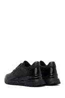 Erkek Siyah Bağcıklı Deri Casual Sneaker | Derimod Erkek Siyah Bağcıklı Deri Casual Sneaker | Derimod