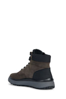 Geox Men's Brown Granito Nubuck Leather Casual Boots | Derimod Geox Men's Brown Granito Nubuck Leather Casual Boots | Derimod