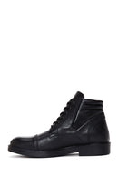 Men's Black Leather Short Boots | Derimod Men's Black Leather Short Boots | Derimod
