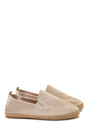 Men's Beige Suede Leather Espadrille | Derimod Men's Beige Suede Leather Espadrille | Derimod