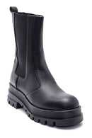Women's Thick Sole Long Chelsea Boots | Derimod Women's Thick Sole Long Chelsea Boots | Derimod