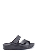 Women's Wedge Heel Banded Casual Slippers | Derimod Women's Wedge Heel Banded Casual Slippers | Derimod