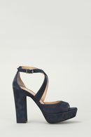 Suede Women's Leather Heeled Shoes | Derimod Suede Women's Leather Heeled Shoes | Derimod