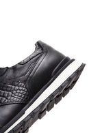 Erkek Siyah Deri Sneaker | Derimod Erkek Siyah Deri Sneaker | Derimod