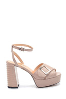 Women's Leather Heeled Sandals | Derimod Women's Leather Heeled Sandals | Derimod