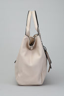 Beige Women's Shoulder Bag with Staple Detail | Derimod Beige Women's Shoulder Bag with Staple Detail | Derimod