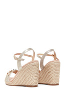 Women's Chain Wedge Heel Sandals | Derimod Women's Chain Wedge Heel Sandals | Derimod