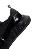 Kadın Siyah Kalın Tabanlı Deri Sneaker | Derimod Kadın Siyah Kalın Tabanlı Deri Sneaker | Derimod