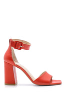 Women's Leather Heeled Sandals | Derimod Women's Leather Heeled Sandals | Derimod