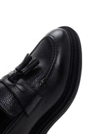 Erkek Siyah Deri Püsküllü Loafer | Derimod Erkek Siyah Deri Püsküllü Loafer | Derimod