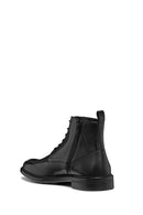 Geox Men's Black Walk Pleasure Zippered Leather Casual Boots | Derimod Geox Men's Black Walk Pleasure Zippered Leather Casual Boots | Derimod