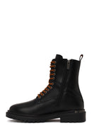Harley Davidson Male Black Coro Zip Closure Leather Combat Boots | Derimod Harley Davidson Male Black Coro Zip Closure Leather Combat Boots | Derimod