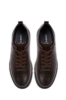 Erkek Kahverengi Bağcıklı Deri Casual Sneaker | Derimod Erkek Kahverengi Bağcıklı Deri Casual Sneaker | Derimod