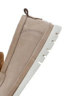 Erkek Bej Nubuk Deri Casual Loafer | Derimod Erkek Bej Nubuk Deri Casual Loafer | Derimod