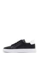 Men's Black Lace-up Leather Sneaker | Derimod Men's Black Lace-up Leather Sneaker | Derimod