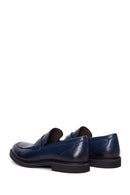 Erkek Lacivert Deri Casual Loafer | Derimod Erkek Lacivert Deri Casual Loafer | Derimod