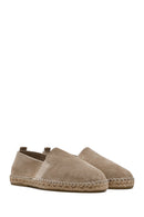 Men's Beige Suede Leather Espadrille | Derimod Men's Beige Suede Leather Espadrille | Derimod